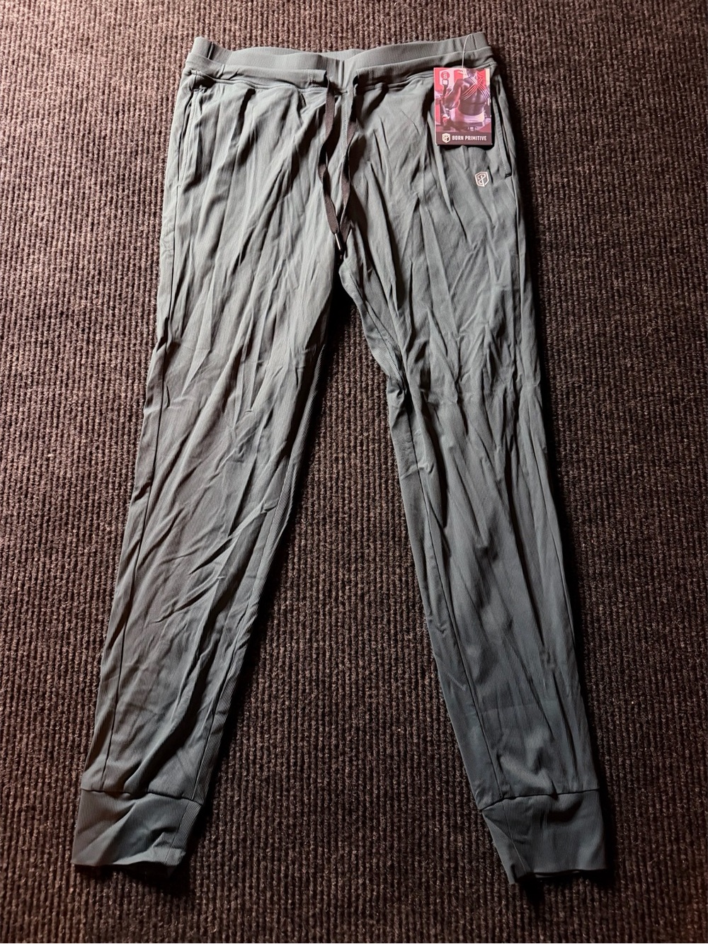 Born Primitive Women’s Recovery Joggers Deep Teal Size Small NWT Ribbed Athletic - Picture 3 of 6